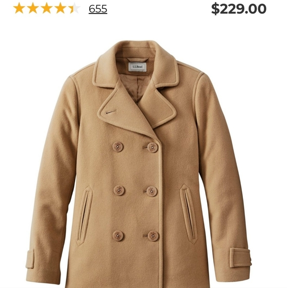 LL Bean peacoat - Picture 6 of 7